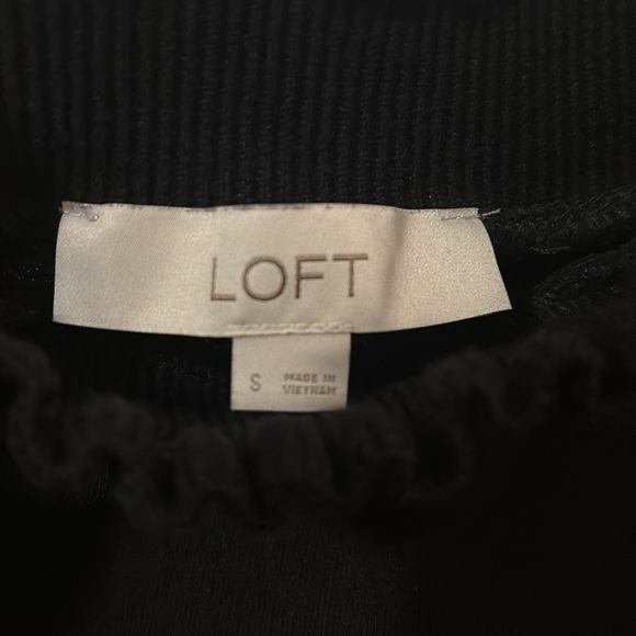 Loft knit black top size S - Picture 3 of 7